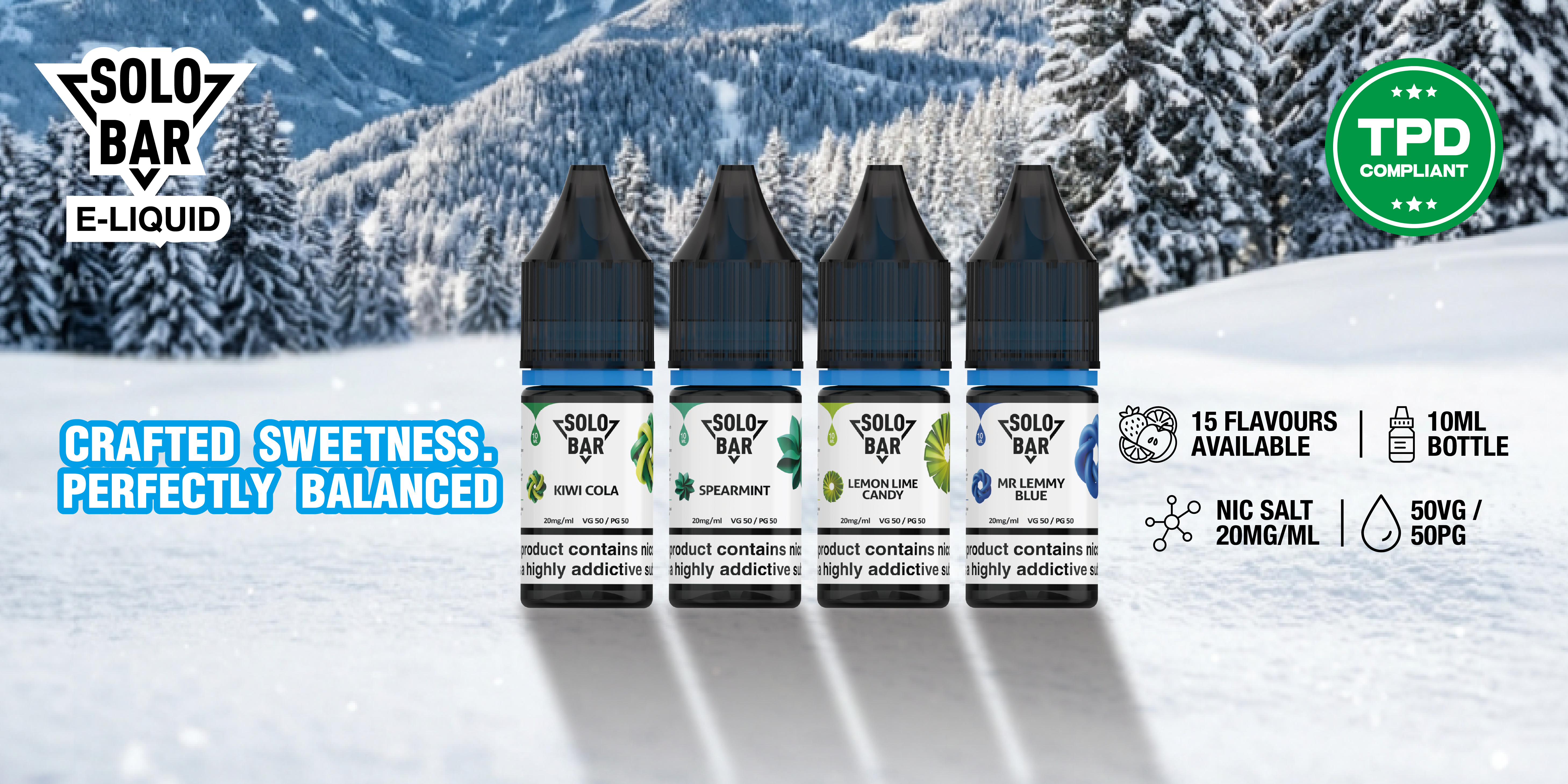 Solobar bottled e-liquid specifications